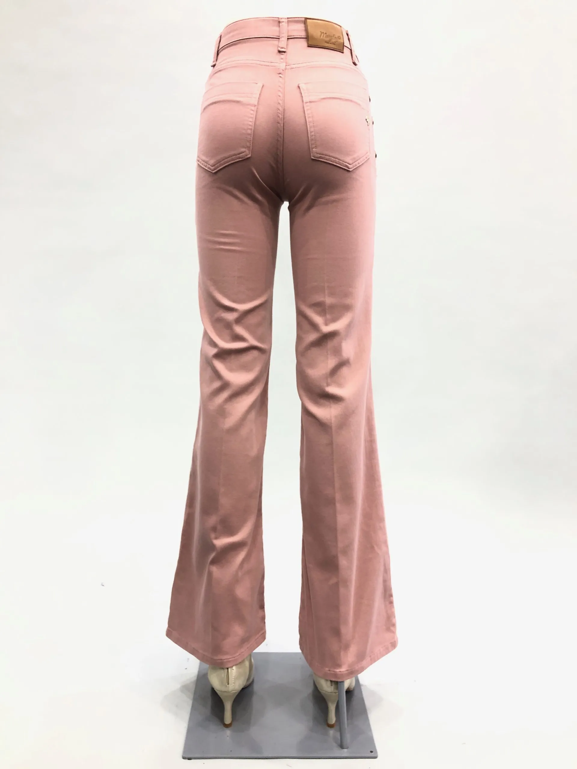 MARYLEY Pantalone a palazzo con bottoni gioiello r.