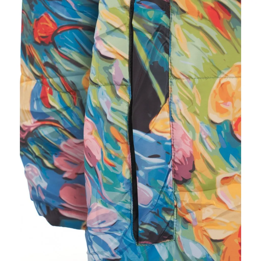 Maxi piumino con stampa Van Gogh multicolore