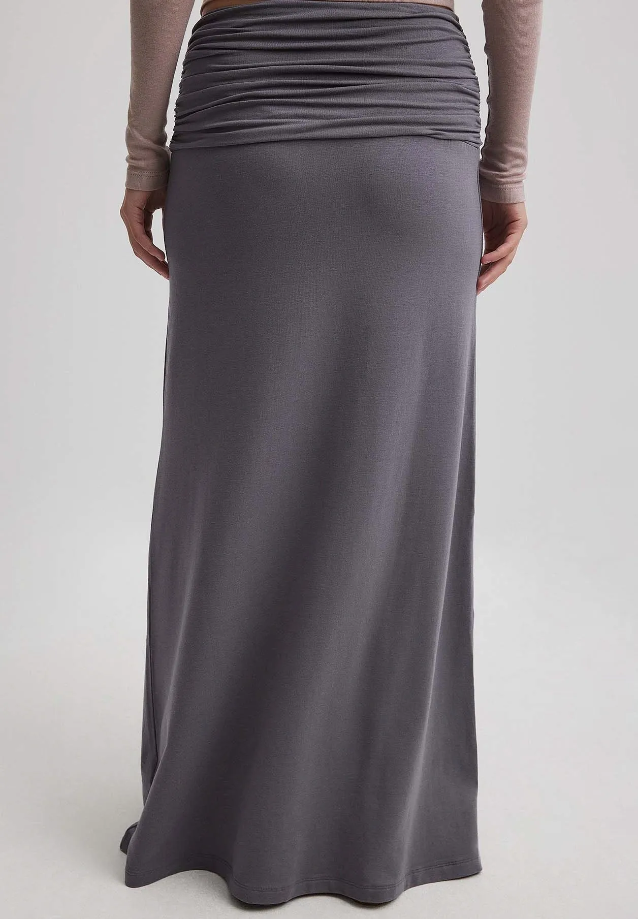MIT GEFALTETER TAILLE - Gonna lunga