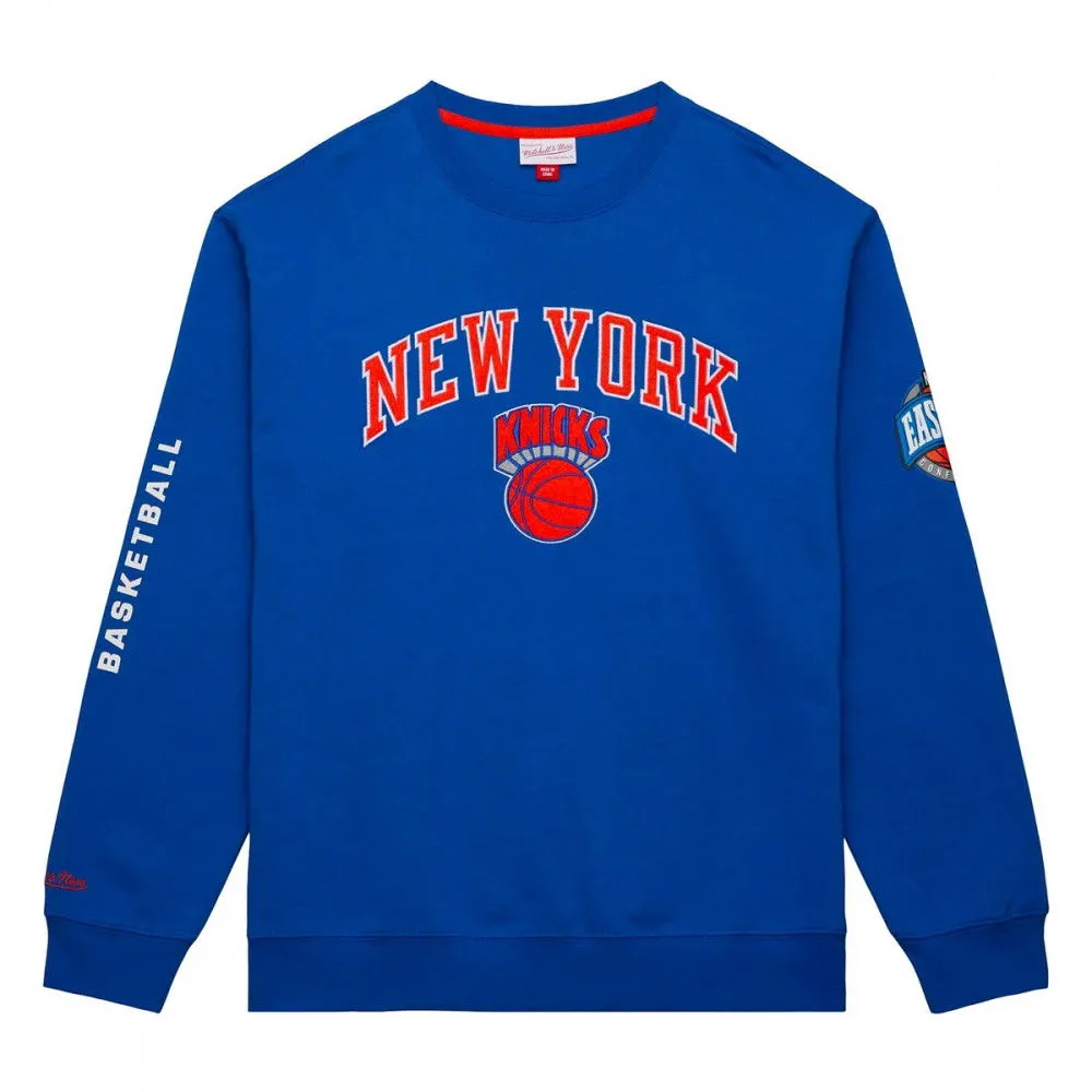 MITCHELL & NESS FELPA GIROCOLLO THERE AND BACK NEW YORK KNICKS