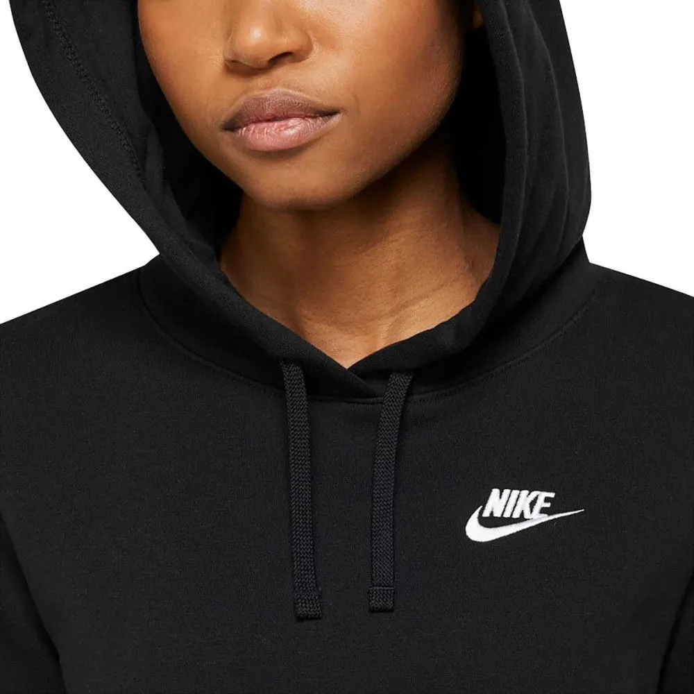 NIKE FELPA CON CAPPUCCIO CLUB MINI LOGO DONNA