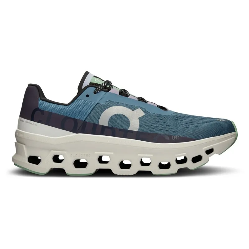 On Cloudmonster Blu- Scarpe Running Uomo