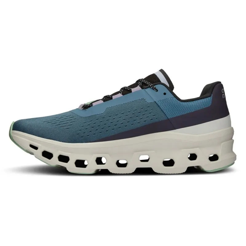 On Cloudmonster Blu- Scarpe Running Uomo