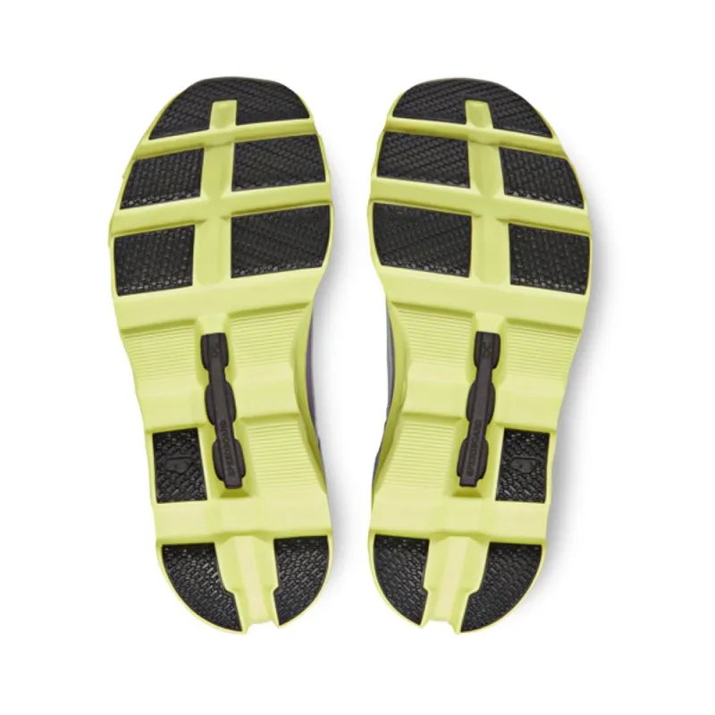 On Cloudmonster Grigio Azzurro Lime - Scarpe Running Donna