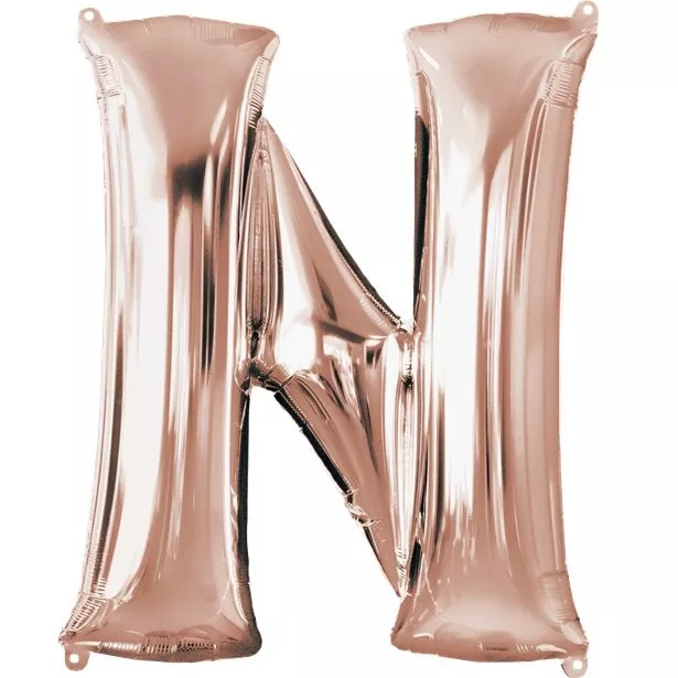 Palloncino lettera N rosa 41 cm