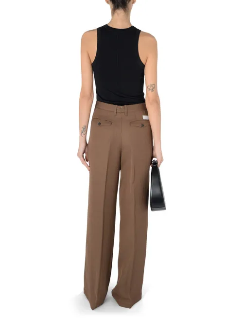 Pantalone a palazzo Nine In The Morning color sigaro