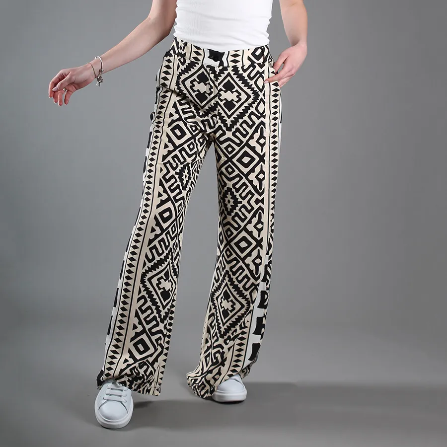 Pantalone Bamboo bianco e nero