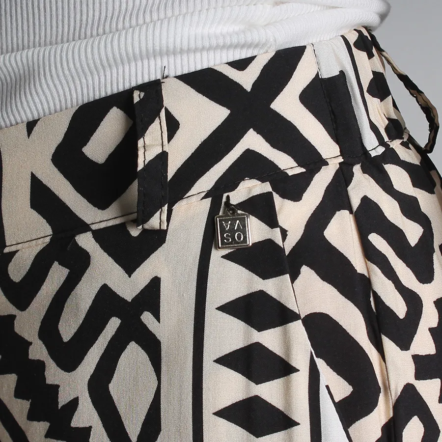 Pantalone Bamboo bianco e nero
