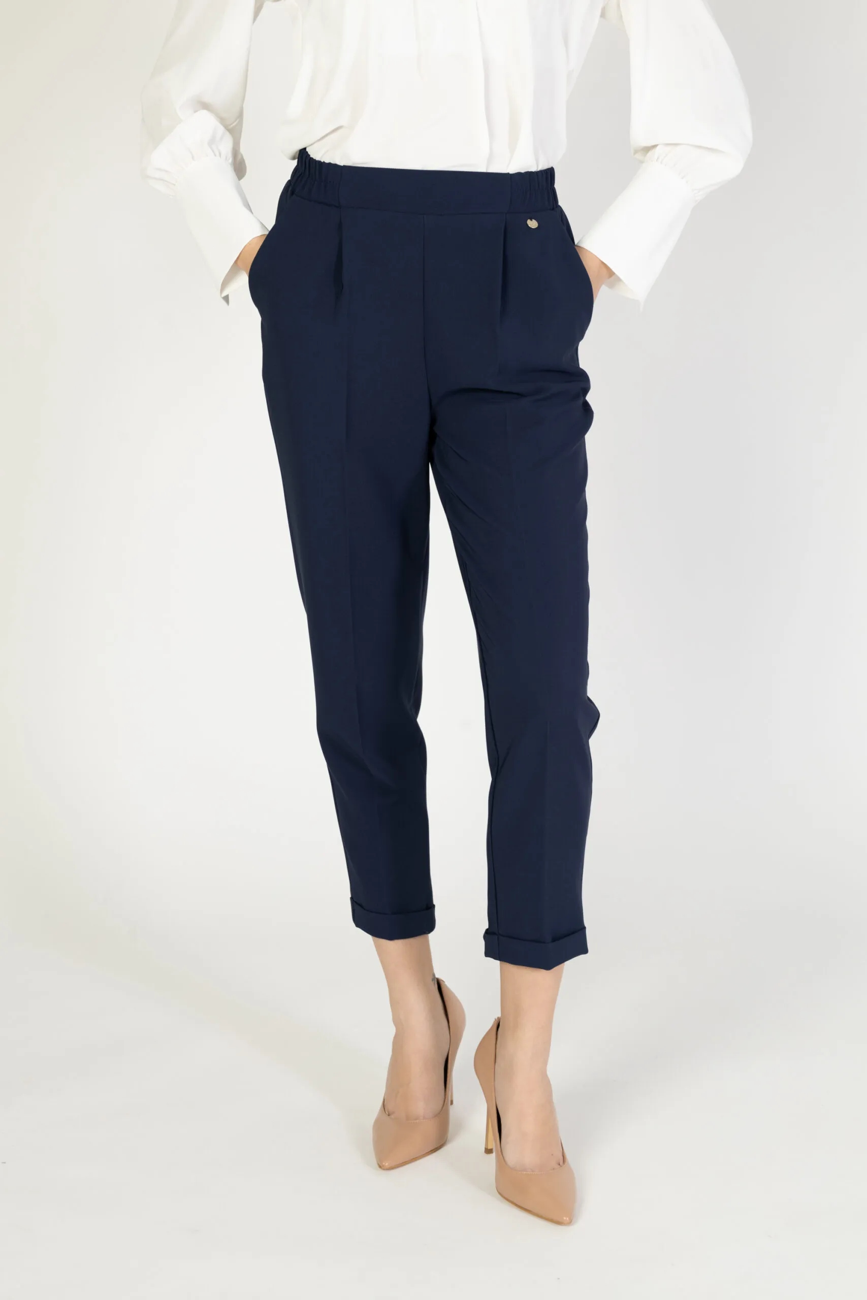 Pantaloni a sigaretta Rinascimento anda Blu