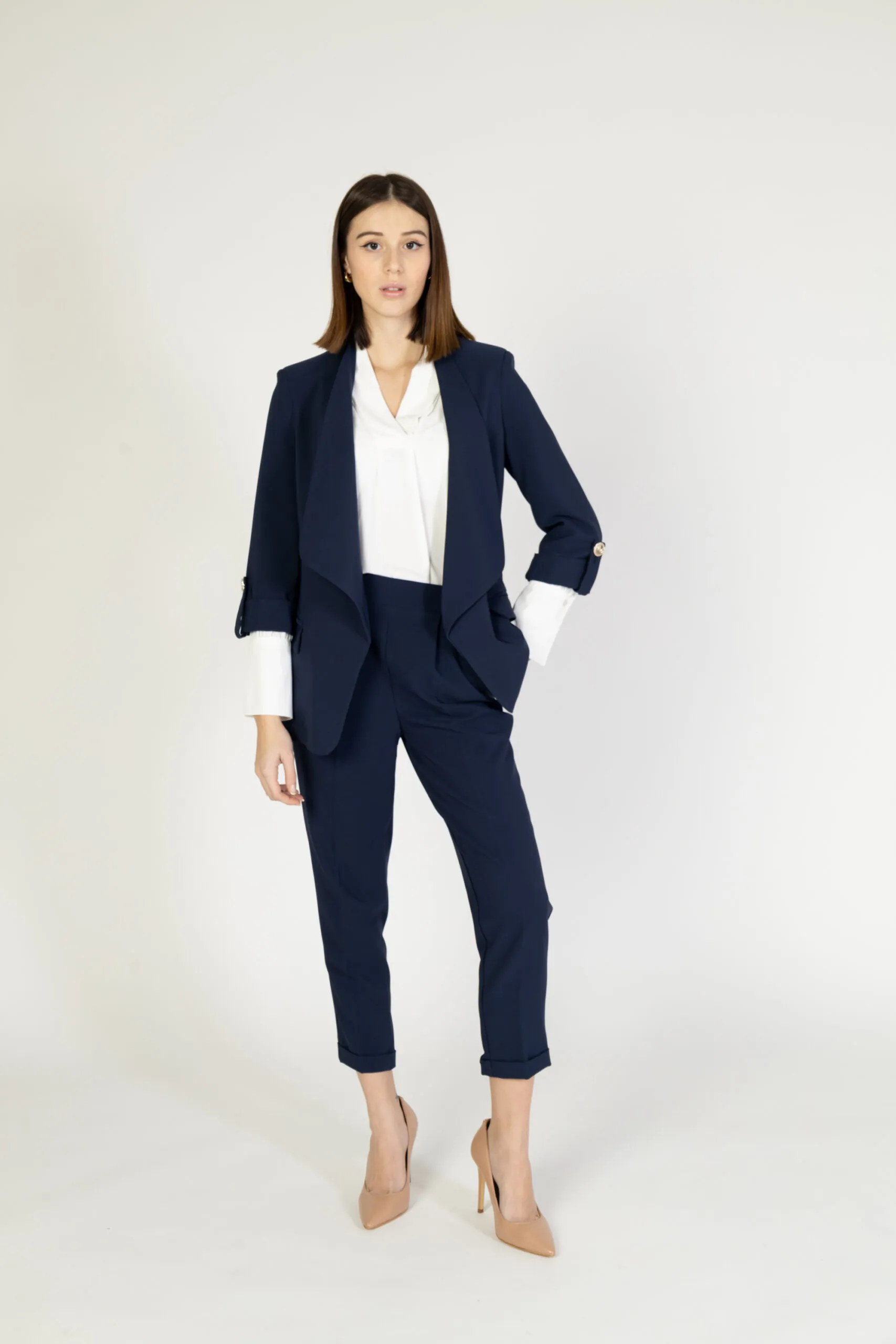 Pantaloni a sigaretta Rinascimento anda Blu
