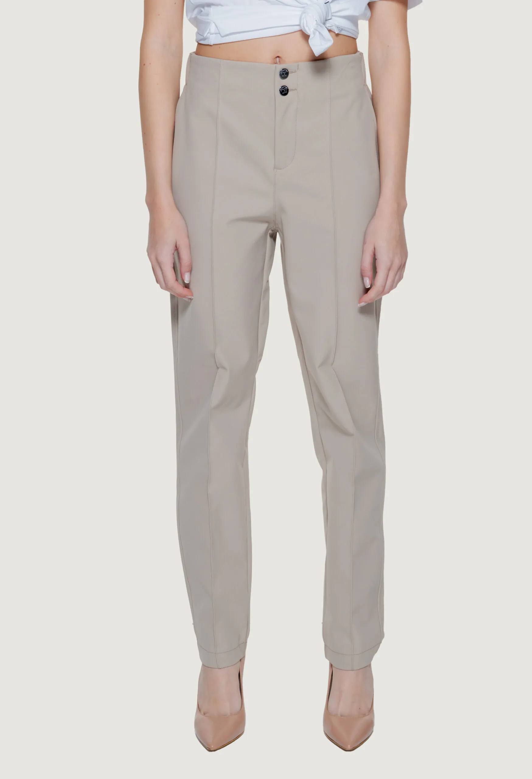 Pantaloni a sigaretta Street One  Beige chiaro