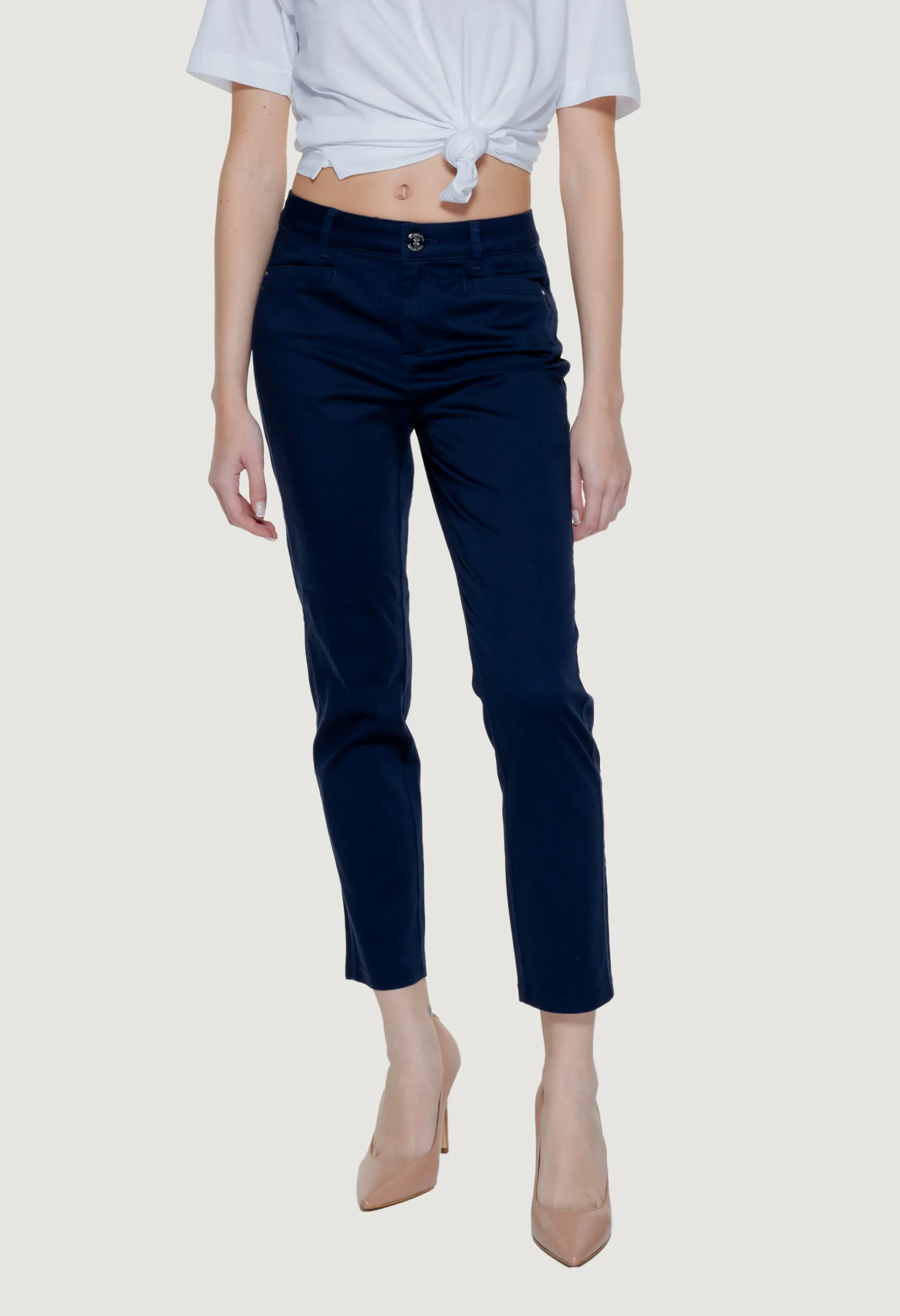 Pantaloni a sigaretta Street One  Blu