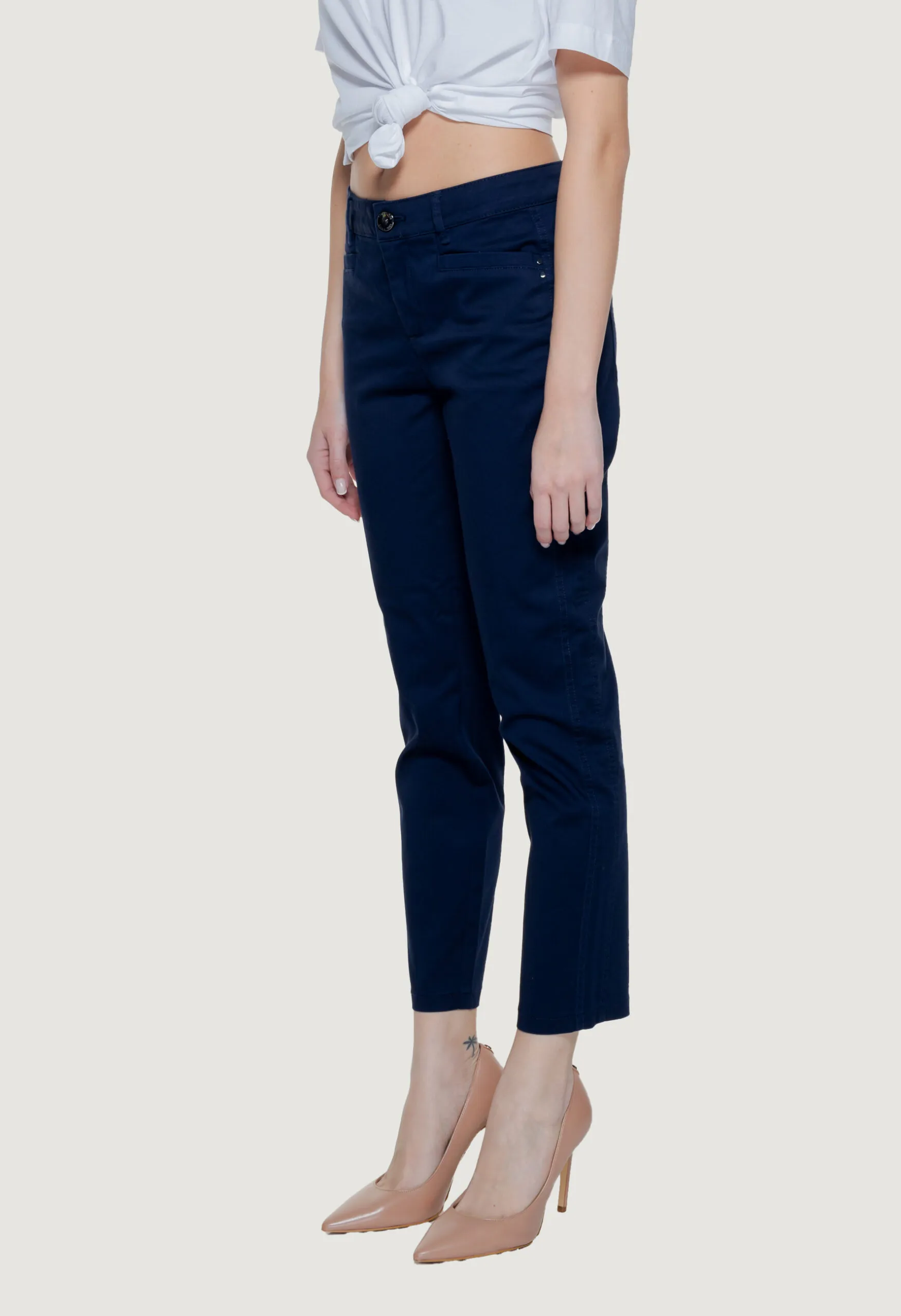 Pantaloni a sigaretta Street One  Blu