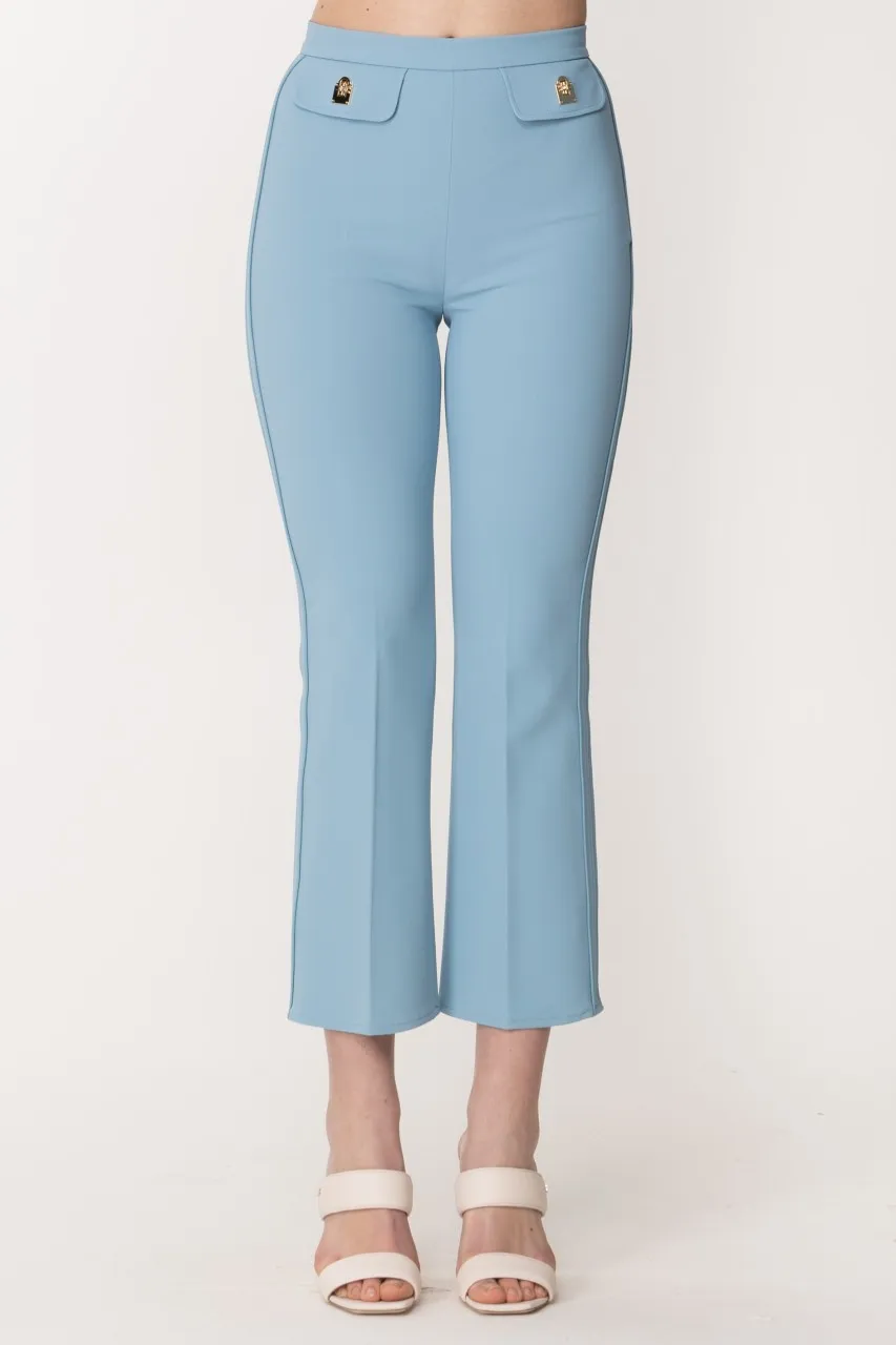 Pantaloni a trombetta con lucchetti CartaDaZucchero