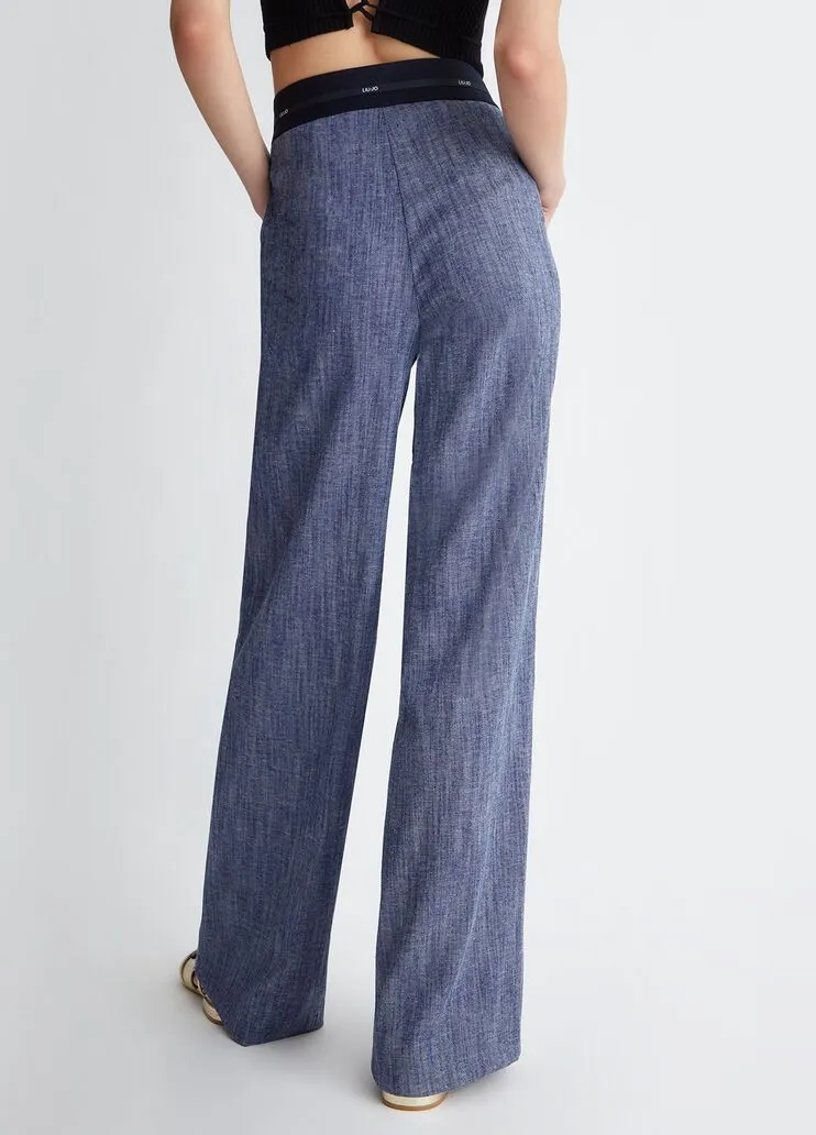 Pantaloni a vita alta liu jo
