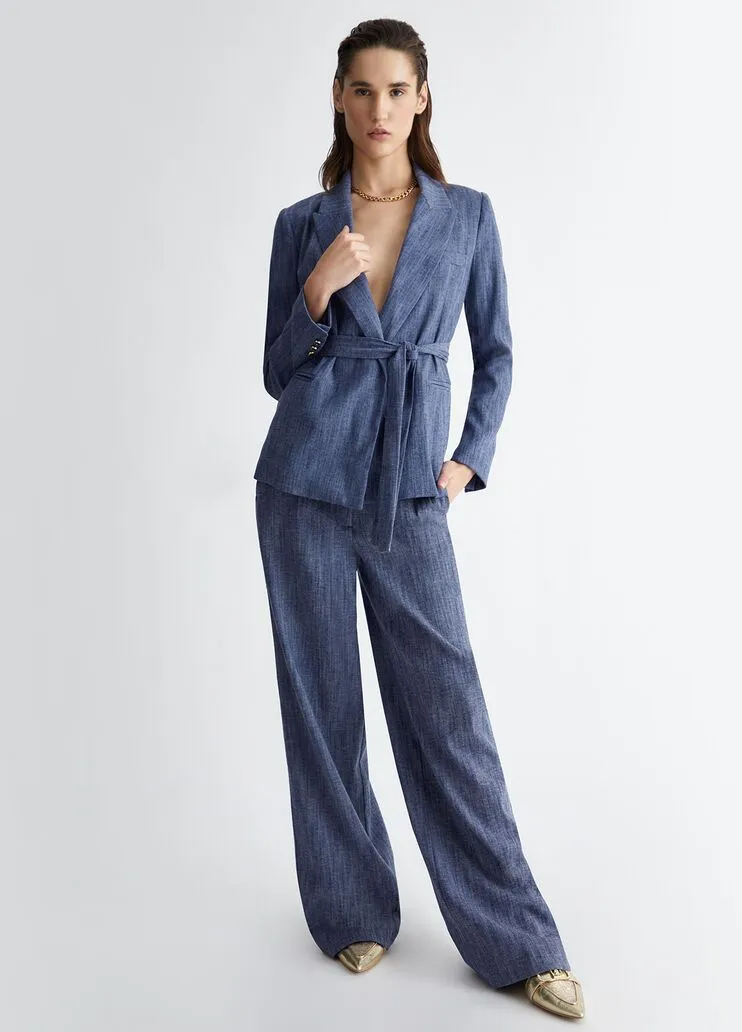 Pantaloni a vita alta liu jo