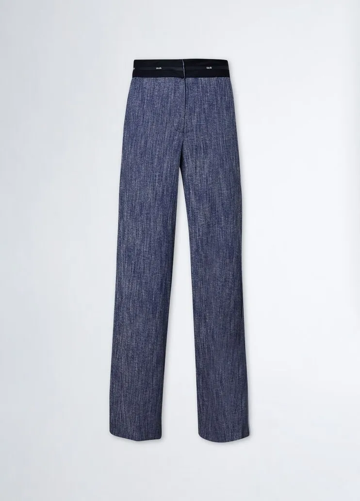 Pantaloni a vita alta liu jo
