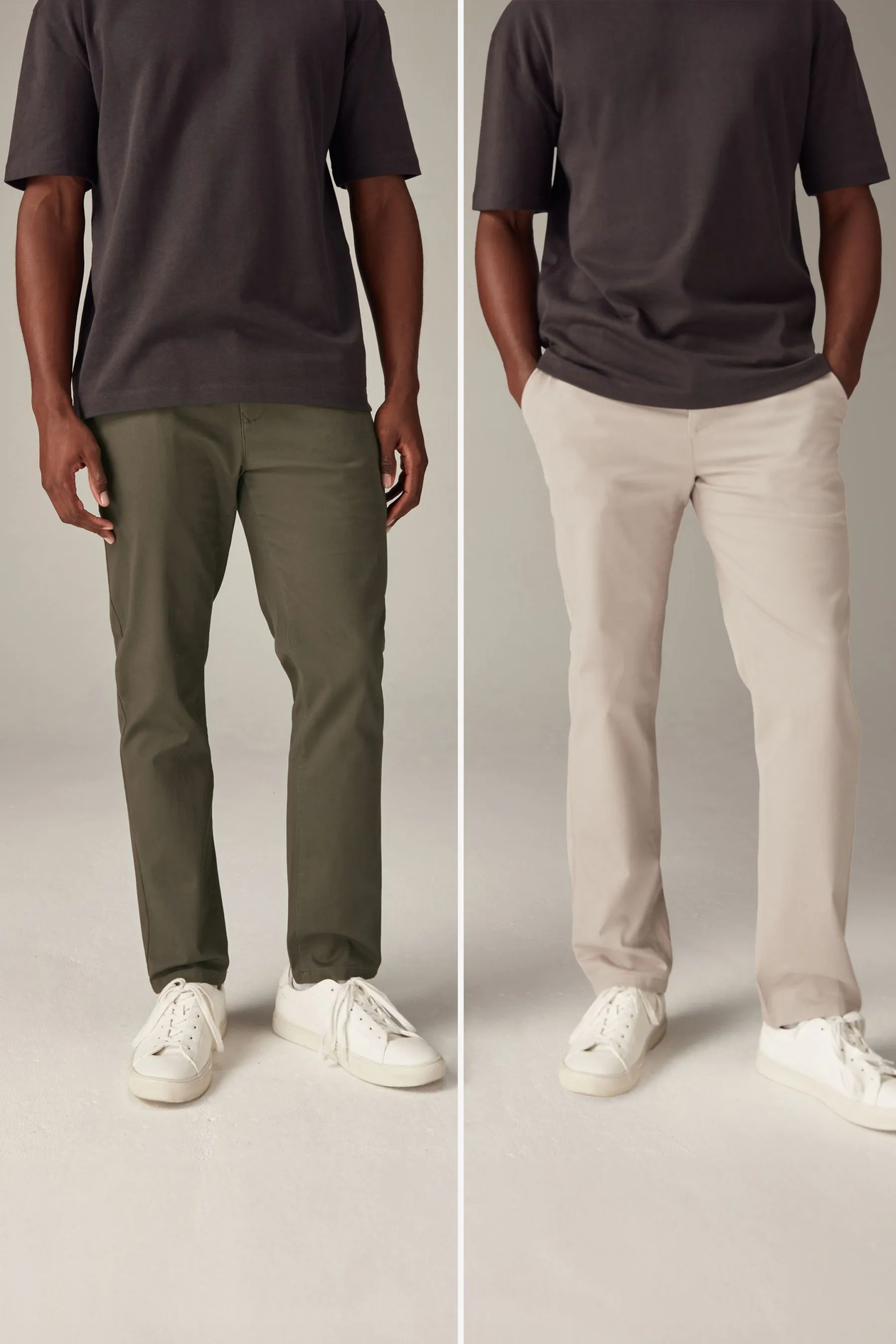 Pantaloni chino Pantaloni elasticizzata 2 Confezione