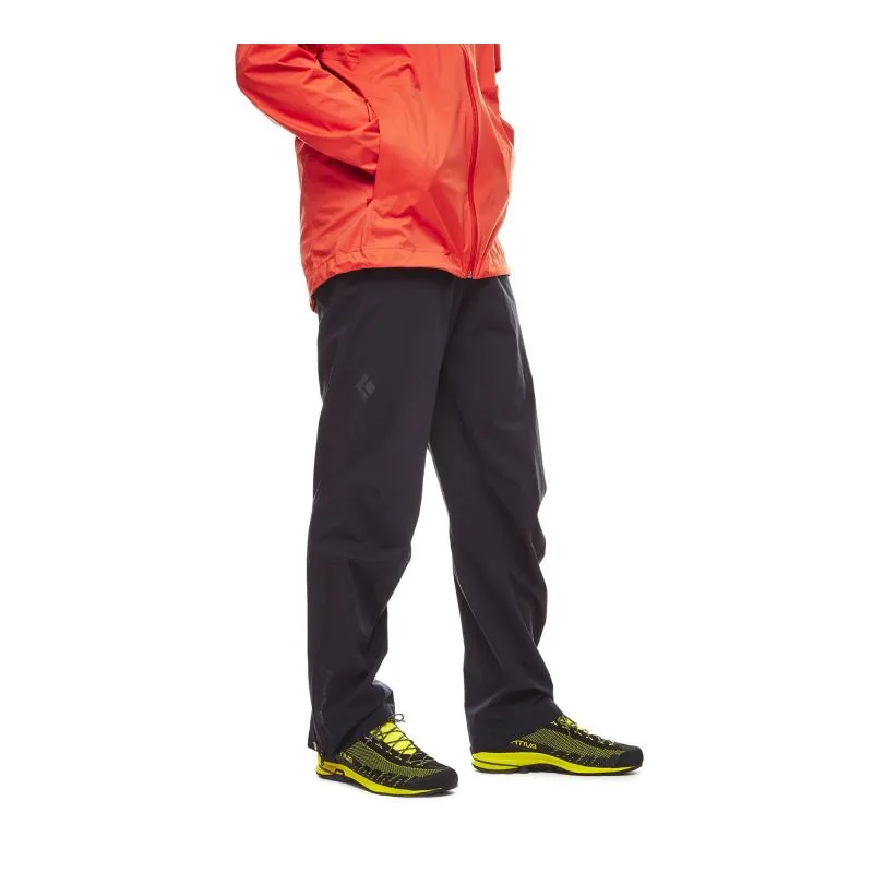 Pantaloni da pioggia Black Diamond Stormline Stretch (nero) uomo