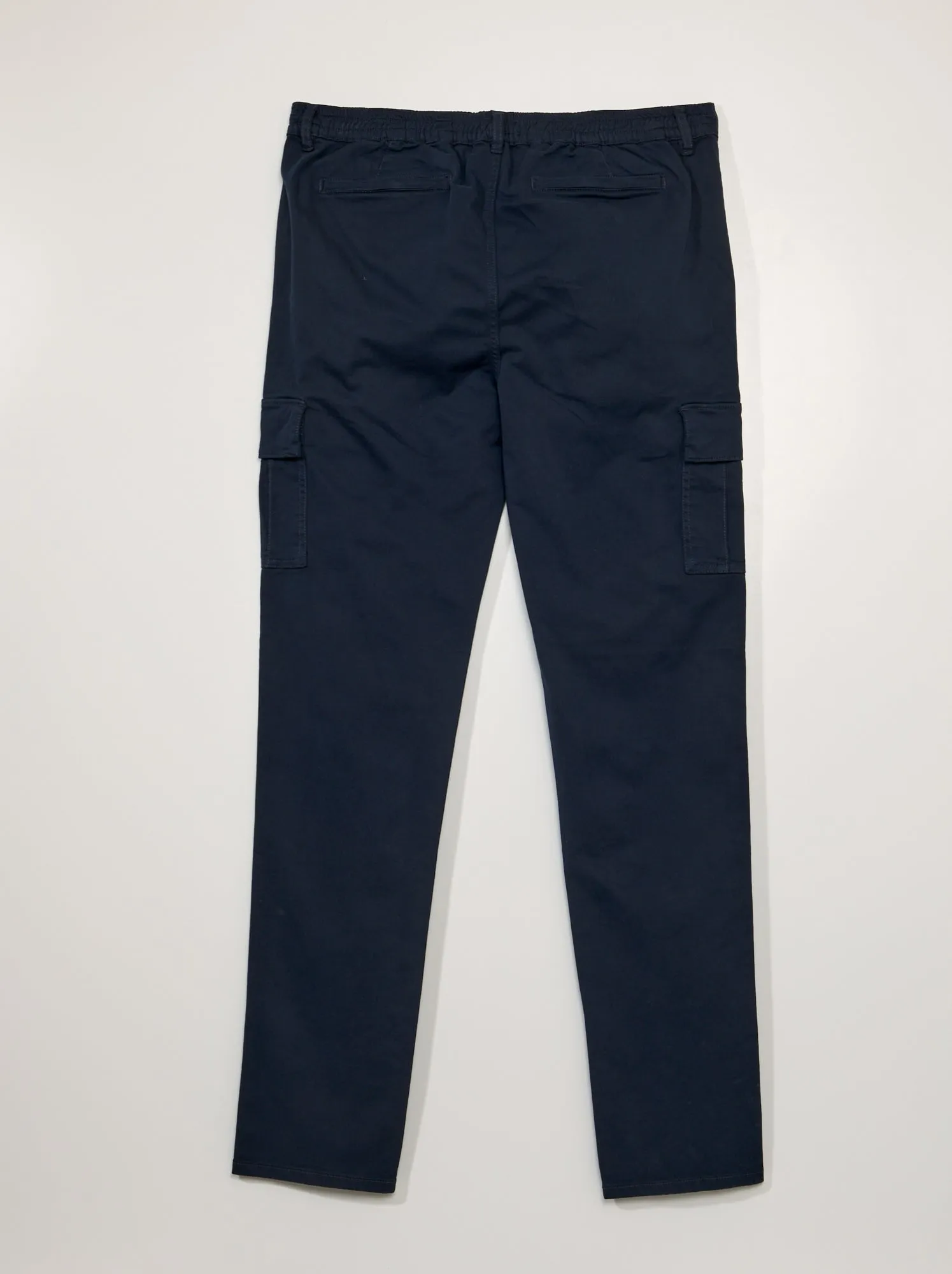 Pantaloni dritti con tasche sui lati +190 cm - L36 - BLU