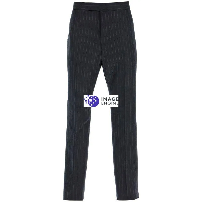 Pantaloni gessati in lana