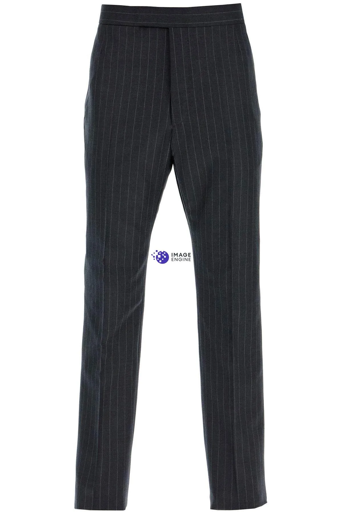 Pantaloni gessati in lana
