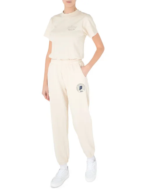 Pantaloni jogger Sporty & Rich Prince color crema