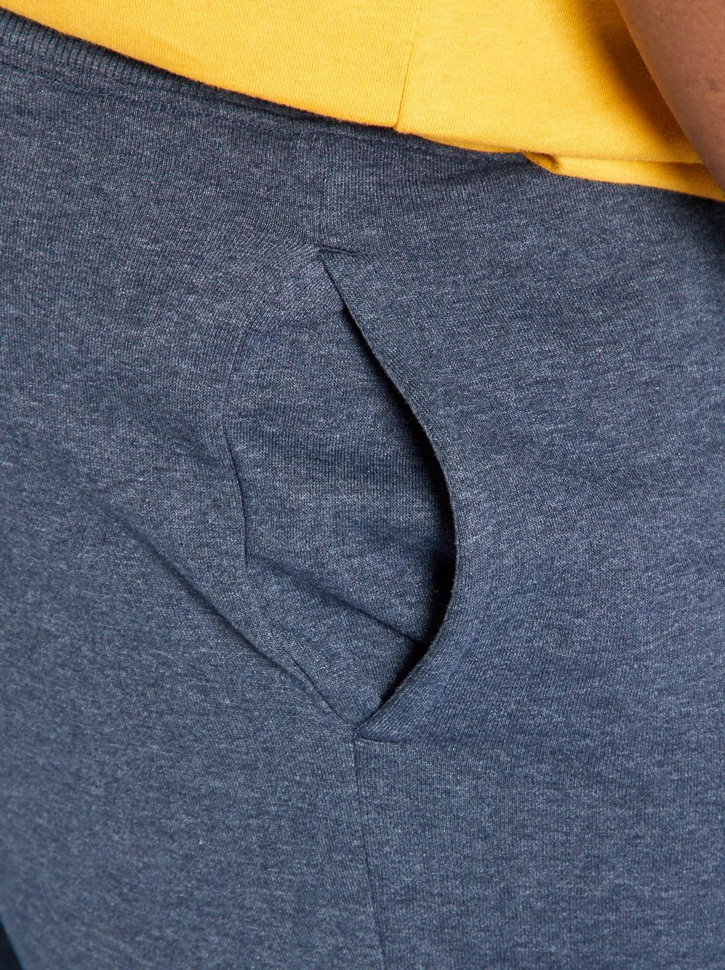 Pantaloni joggers in tessuto felpato - BLU