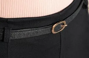Pantaloni lunghi eleganti con gamba dritta, neri