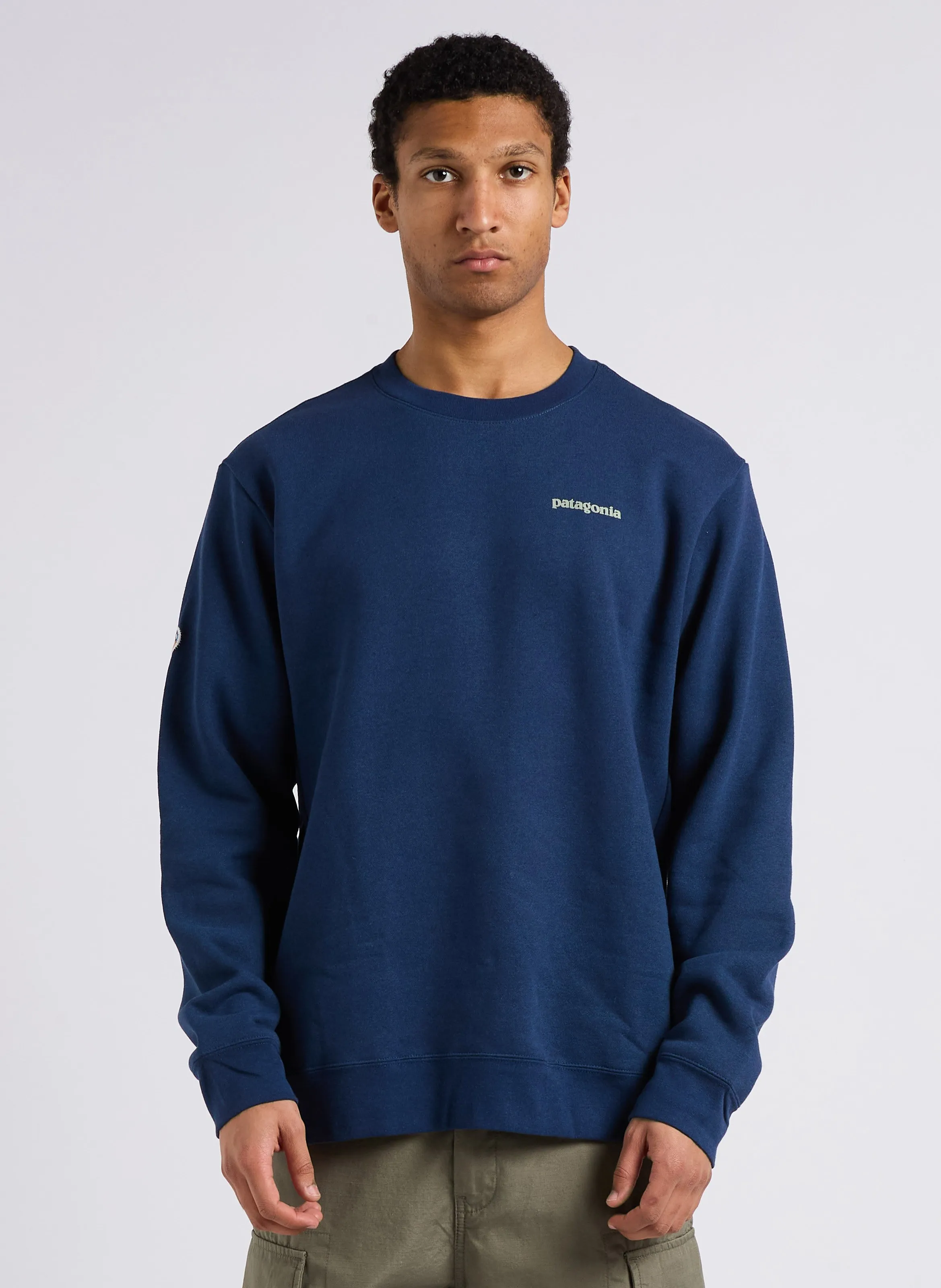  PATAGONIA   FITZ ROY ICON UPRISAL - Felpa scollo tondo | Blu