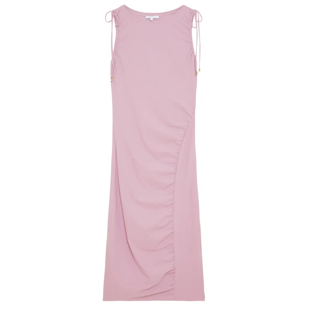 Patrizia Pepe - Abito a Tubino con Drappeggio - Rosa Antico - Abito - Made in Italy - Luxury Exclusive Collection