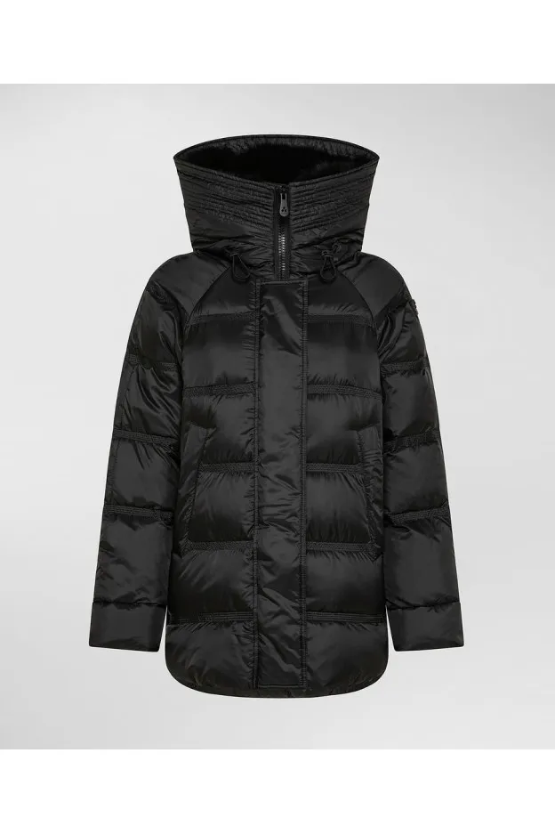 Peuterey Takan MQ 02 Fur Piumino Fashion e Functional Jacket Nero