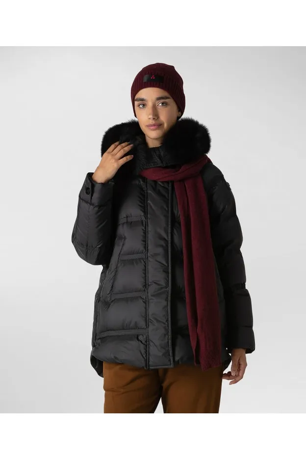 Peuterey Takan MQ 02 Fur Piumino Fashion e Functional Jacket Nero