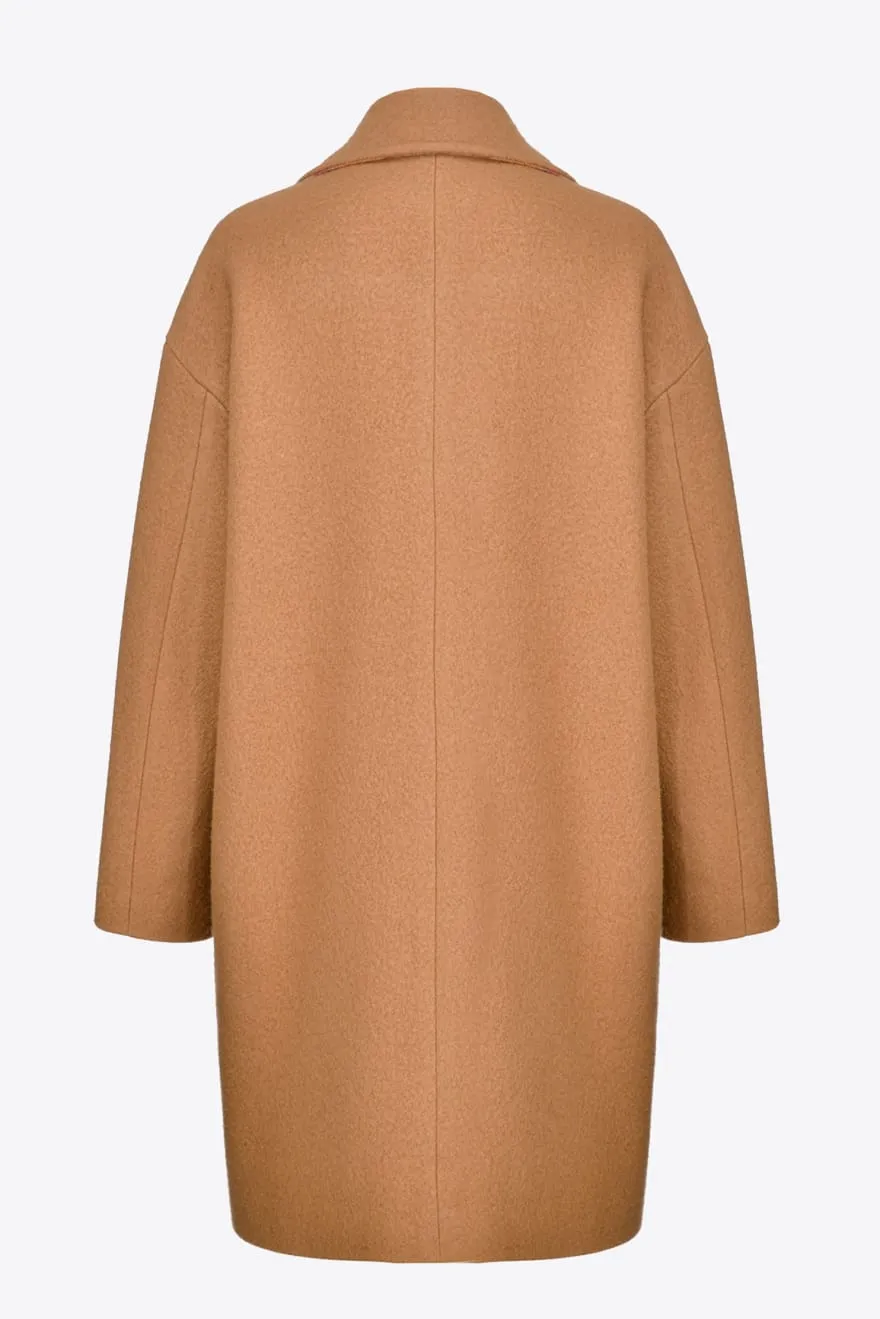 PINKO Cappotto cocoon in panno