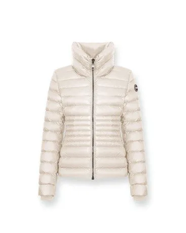 Piumino Donna Fittata Con Polsi in Maglia