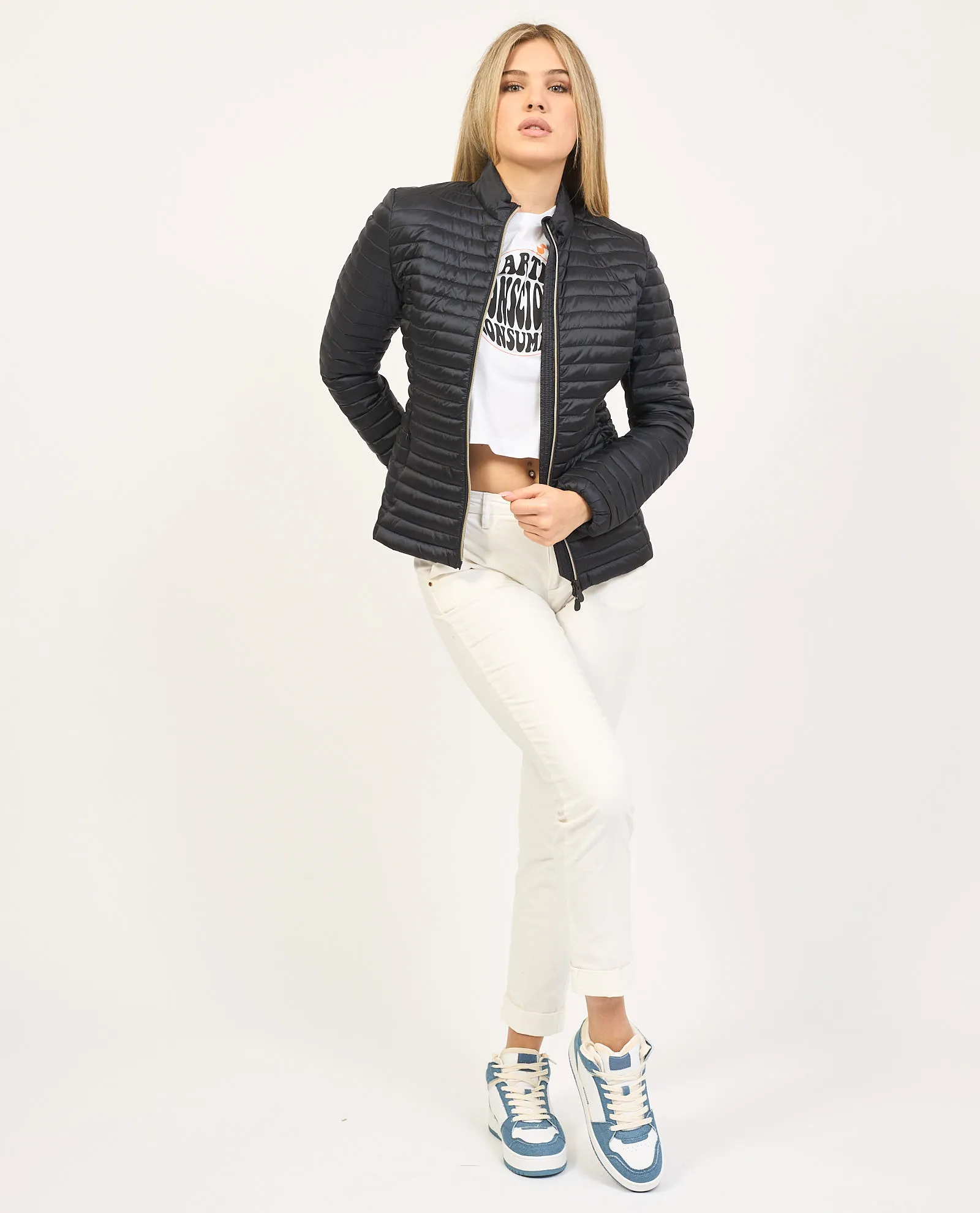 Piumino donna Save the Duck trapuntato fullzip
