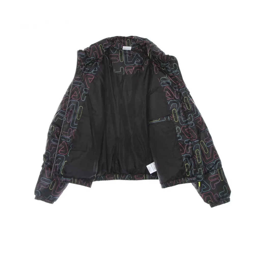 piumino ragazzo sammi aop puffer jacket BLACK