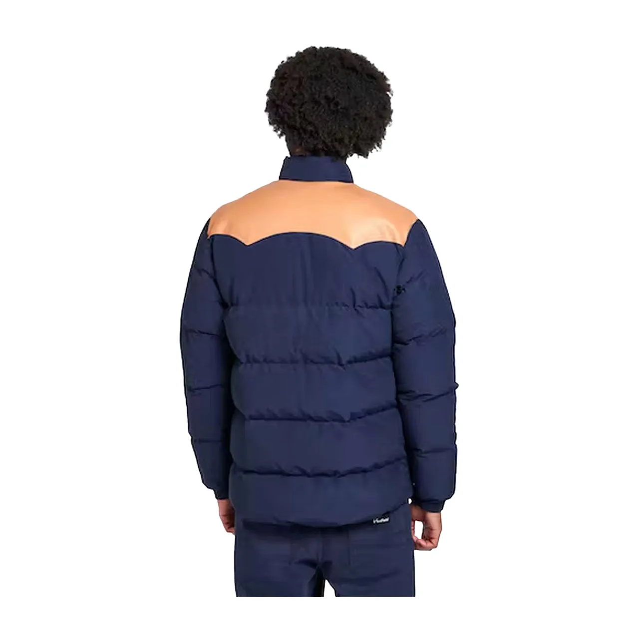 Piumino Uomo Penfield Pellam Blu Navy / Cuoio