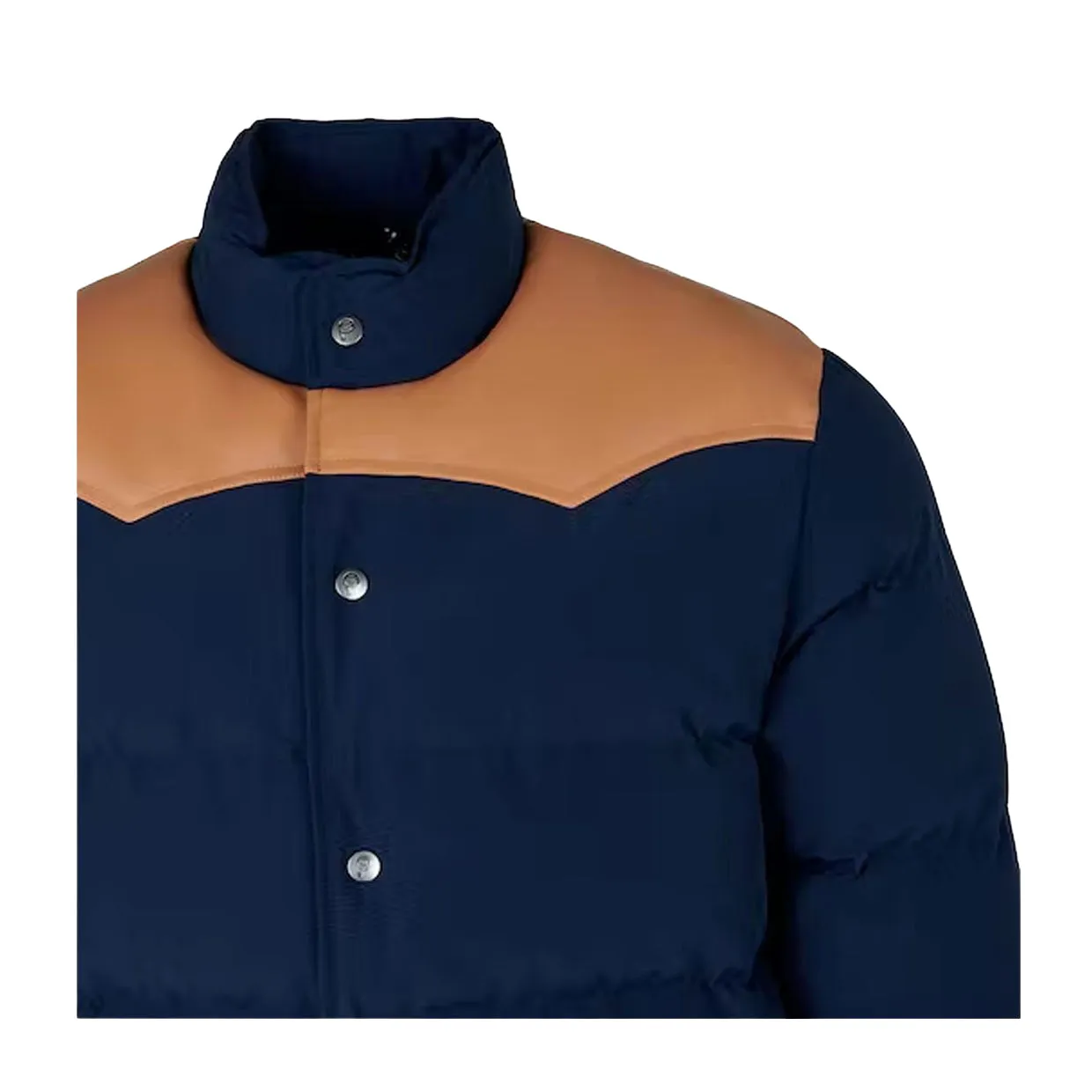 Piumino Uomo Penfield Pellam Blu Navy / Cuoio
