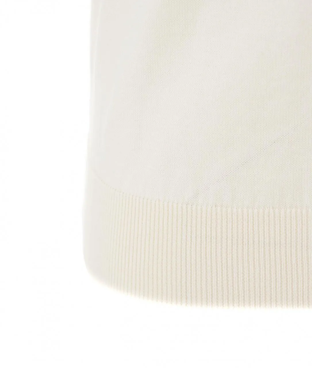 Polo in maglia crema crema