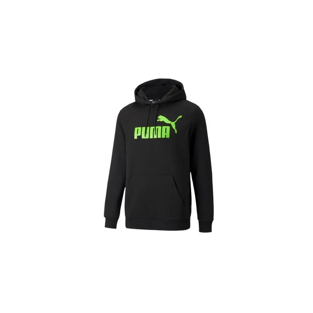 PUMA FELPA CON CAPPUCCIO - UOMO - NERO-VERDE - 586687-51