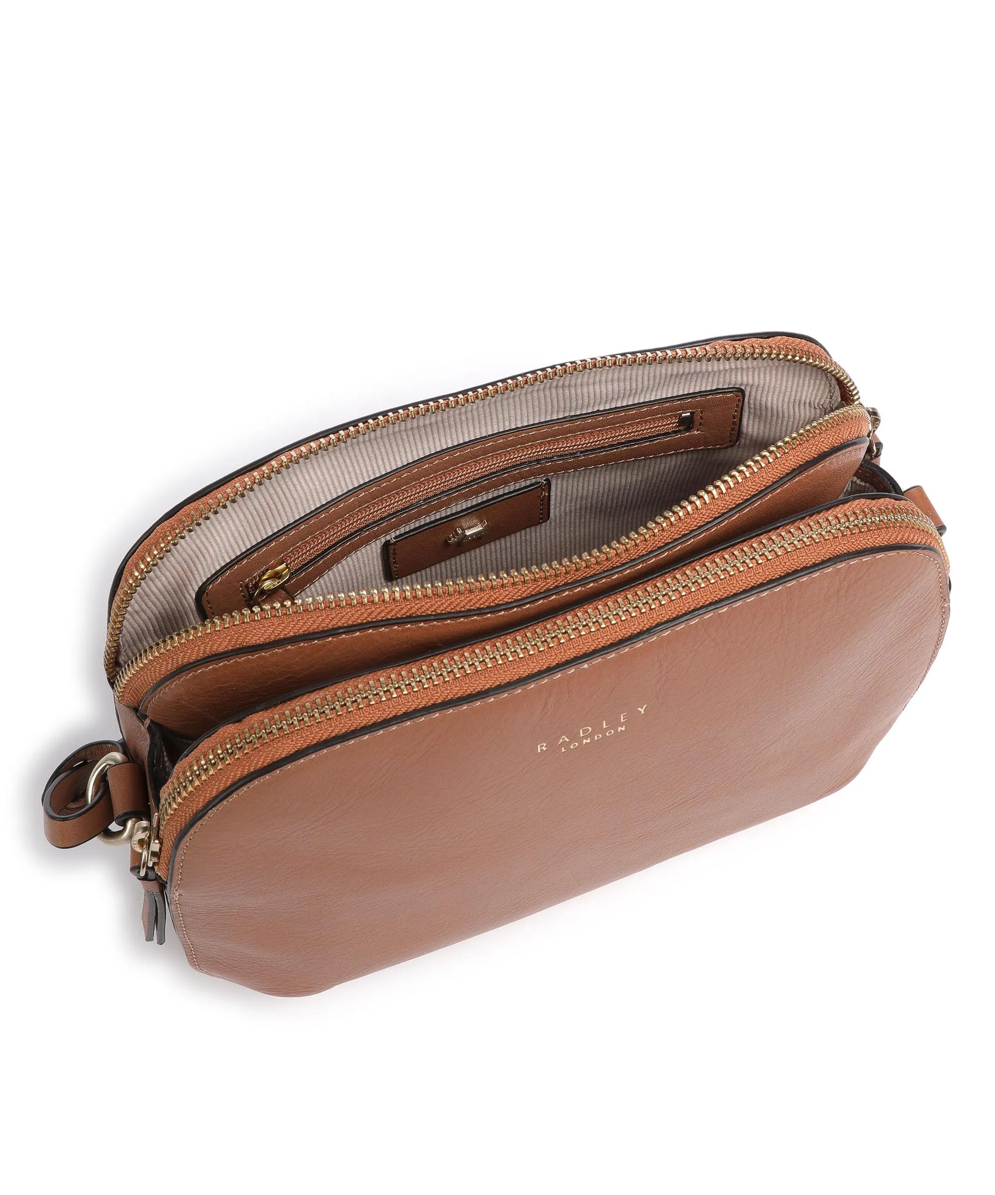  Radley London Dukes Place Borsa a tracolla pelle a grana fine marrone  