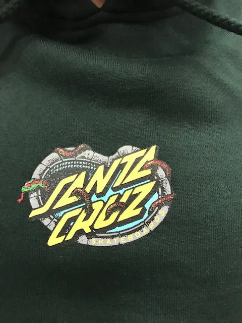 Santa Cruz Sweatshirt Pool Snakes Hand Hood SCA-HDY-501 black forest