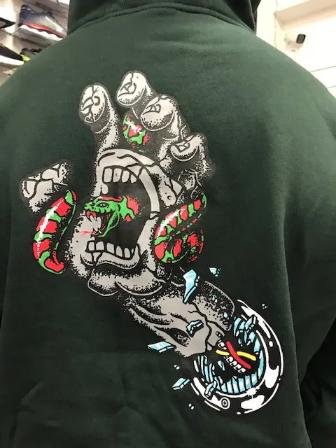 Santa Cruz Sweatshirt Pool Snakes Hand Hood SCA-HDY-501 black forest