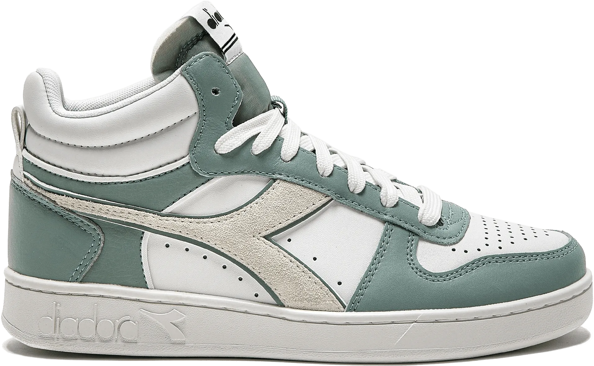 SCARPA DA DONNA DIADORA MAGIC BASKET DEMI LEATHER WN WHISPER WHI - 501.179567 D0606