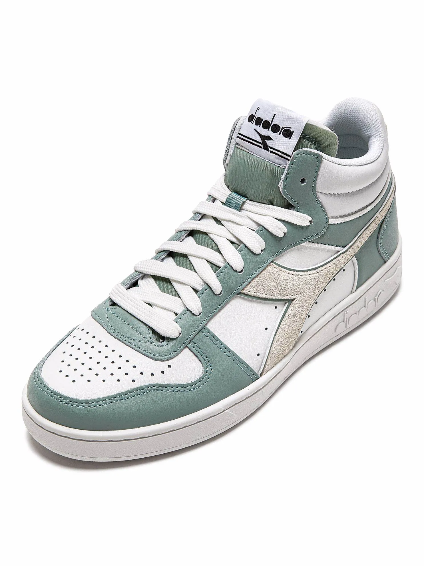 SCARPA DA DONNA DIADORA MAGIC BASKET DEMI LEATHER WN WHISPER WHI - 501.179567 D0606