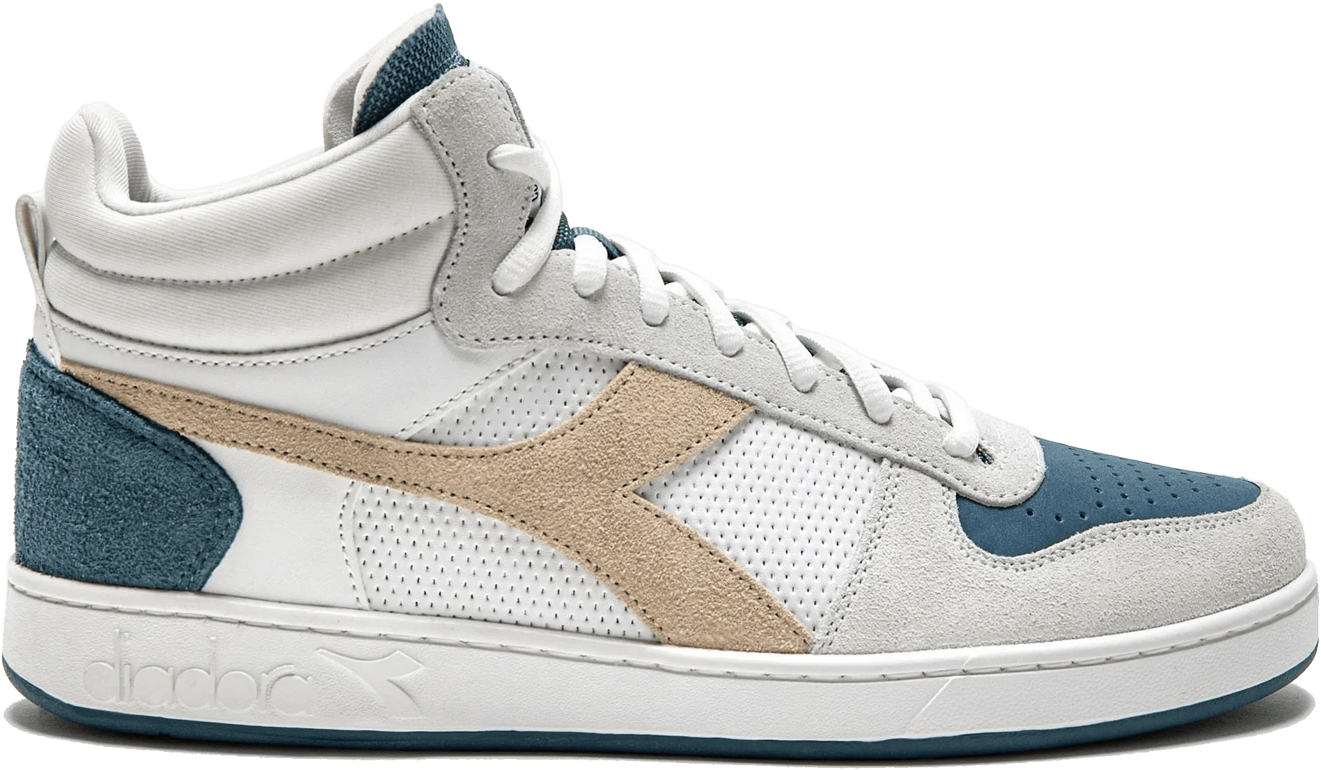 SCARPA DIADORA MAGIC BASKET DEMI NEAT WHITE/STORMY WEAT - 501.179772 D0612