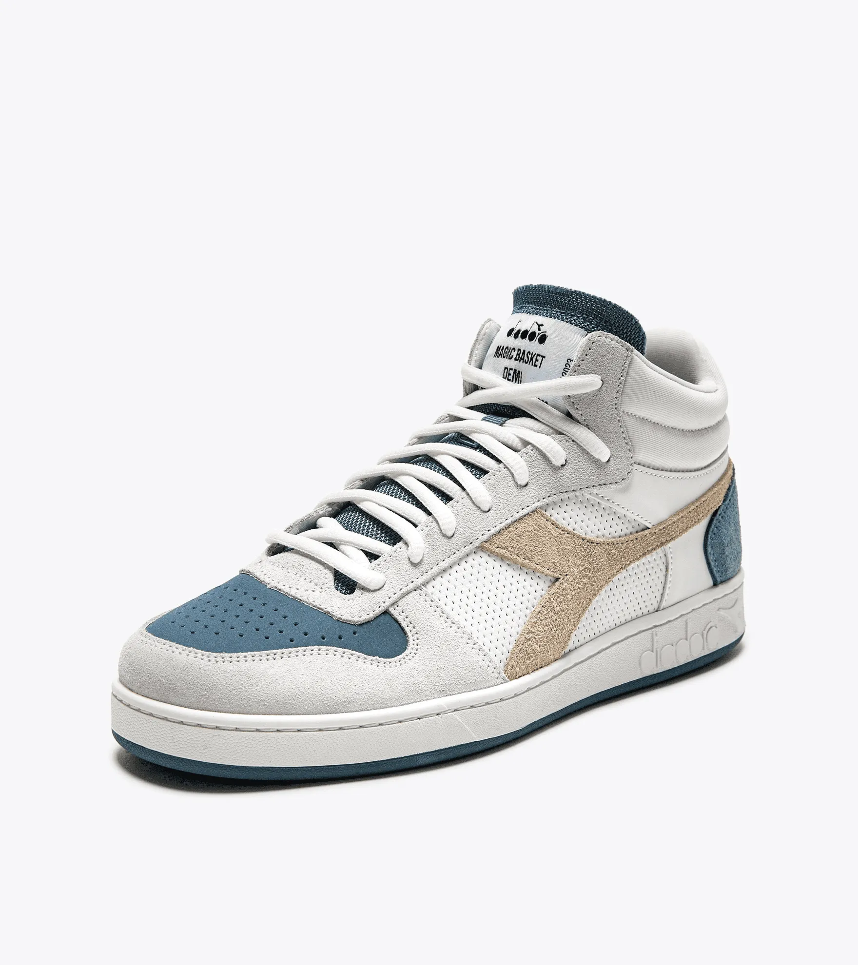 SCARPA DIADORA MAGIC BASKET DEMI NEAT WHITE/STORMY WEAT - 501.179772 D0612