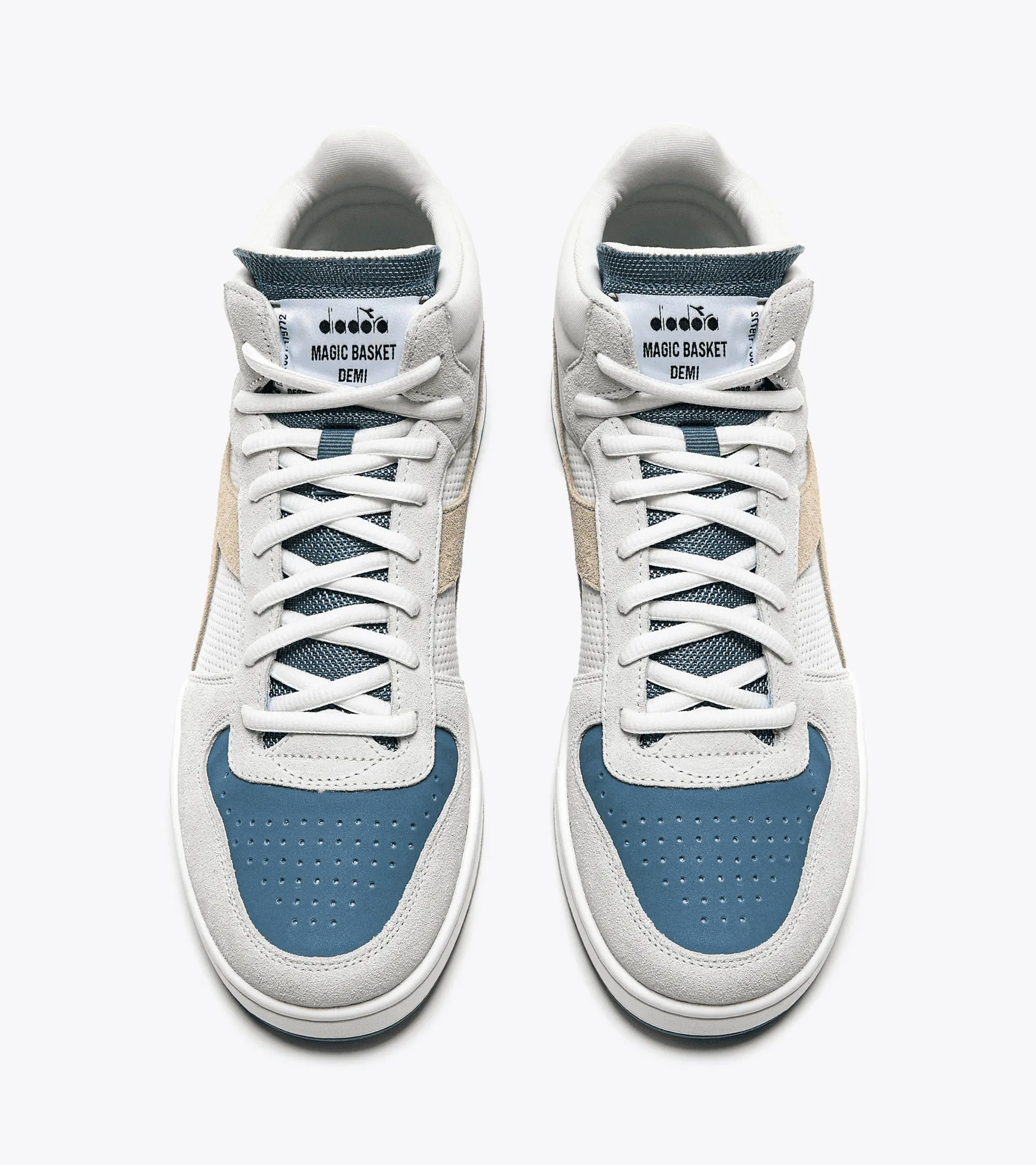 SCARPA DIADORA MAGIC BASKET DEMI NEAT WHITE/STORMY WEAT - 501.179772 D0612