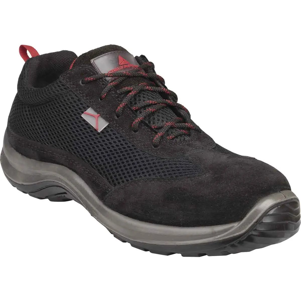 Scarpe sportive antinfortunistiche S1P Delta Plus ASTI tg. 46, col. Nero, con puntale di sicurezza